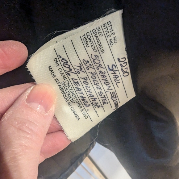 Norma Canada Black Leather Jacket - Picture 5 of 5